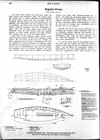 Artikel Die Yacht 1919