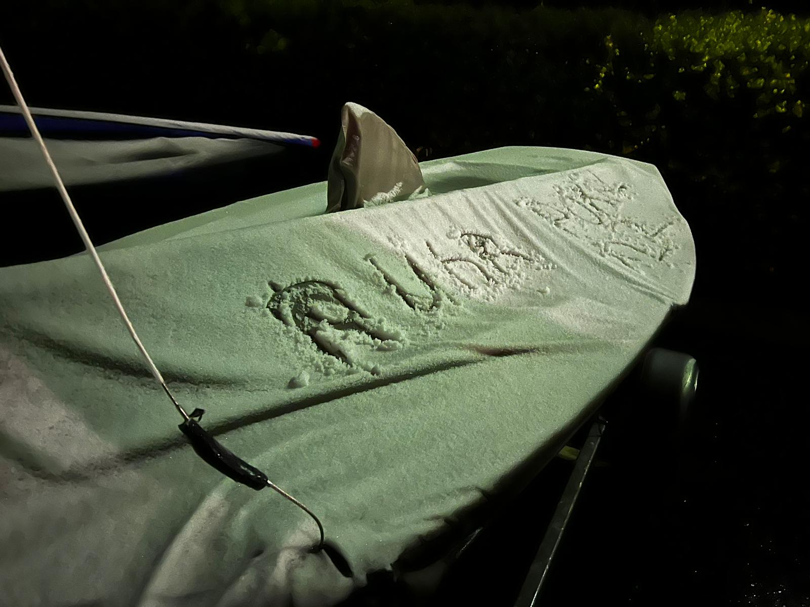 Echte mannen in de Baldeneyschnee....
